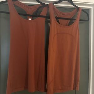 Size 4 Lululemon tanks. One swiftly tech one racerback nulu NWOT